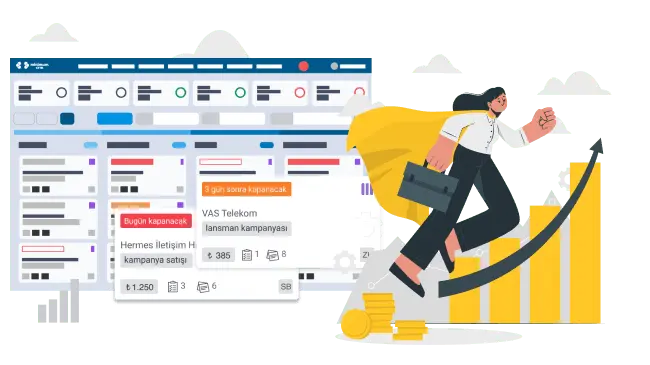 Müşterileriniz ile ilgili tüm detaylara hakim olmanıza imkan veren CRM yazılımı.
