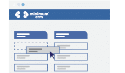 Sales management with visual sales pipeline.